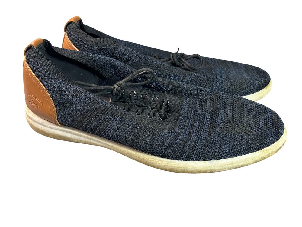 G.H. Bass & Co. blue knit casual oxford mens shoes 13